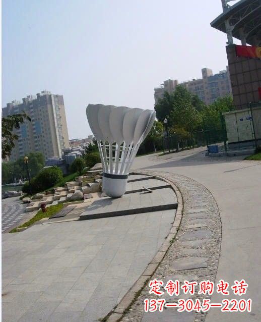 廊坊羽毛球雕塑一座展现精神风貌的艺术精品