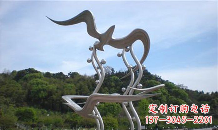 廊坊海鸥雕塑传递自然之美