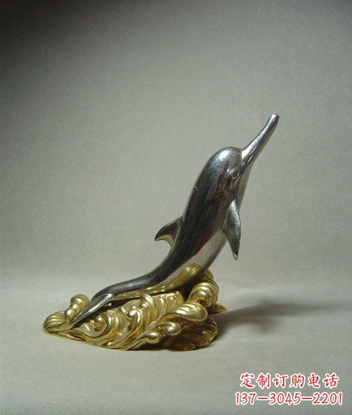 廊坊海豚雕塑艺术的海洋之美