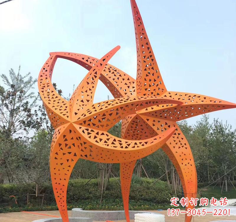 廊坊不锈钢海星海洋动物雕塑——美丽的海洋艺术