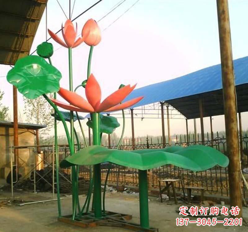 廊坊不锈钢荷花雕塑汲取自然之美