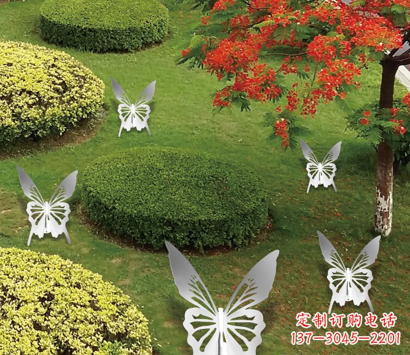 廊坊灵动飞舞不锈钢蝴蝶雕塑