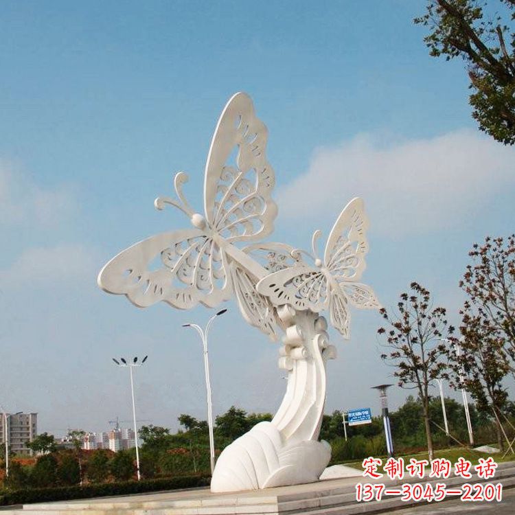 廊坊不锈钢蝴蝶雕塑——美丽传递自然之美