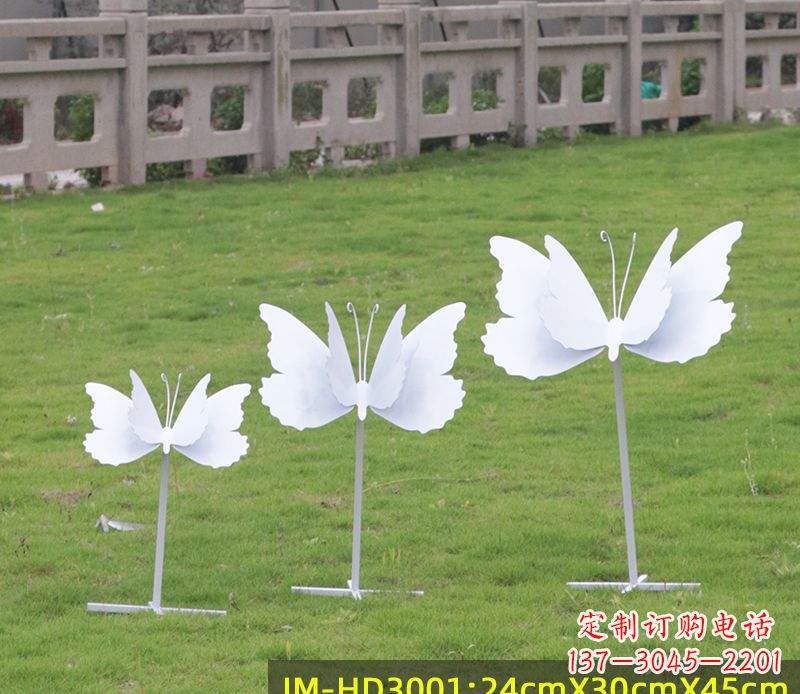 廊坊不锈钢蝴蝶组合雕塑精美的艺术品