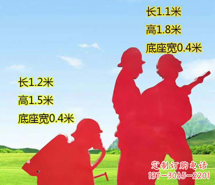 廊坊表彰消防英雄——不锈钢消防员人物雕塑