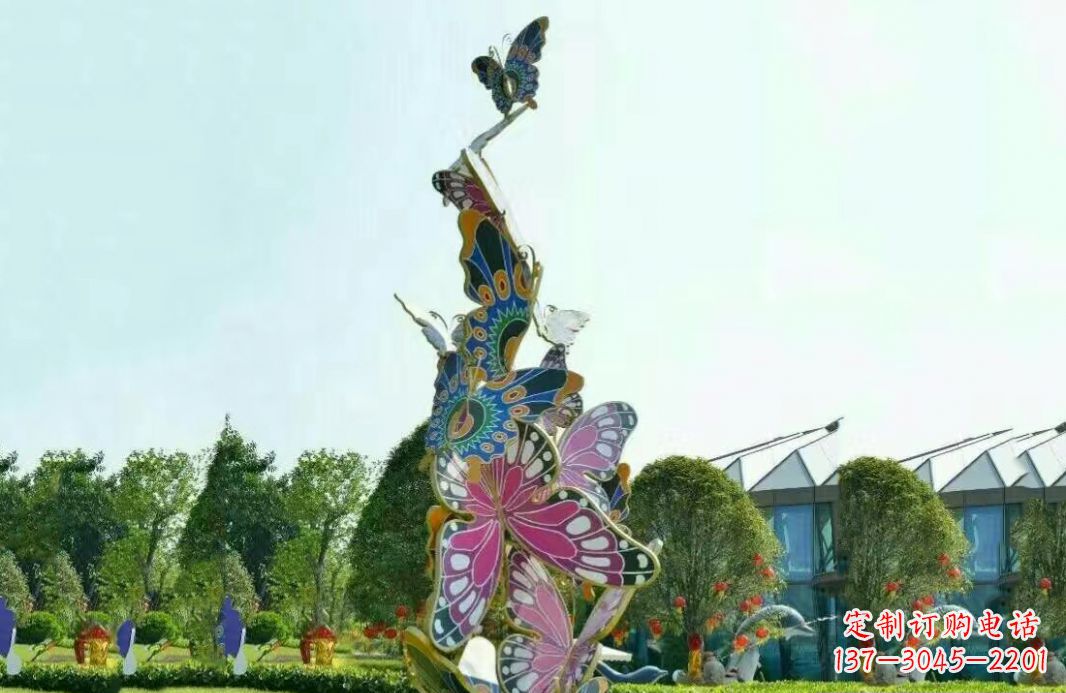 廊坊不锈钢蝴蝶美丽的雕塑之美