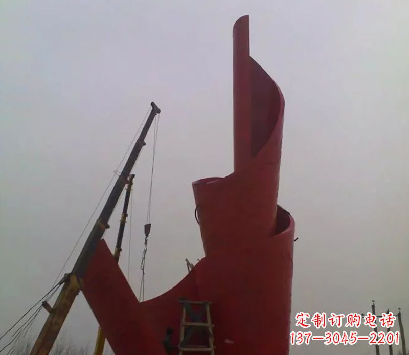 廊坊不锈钢火炬雕塑点燃社会进步的火炬