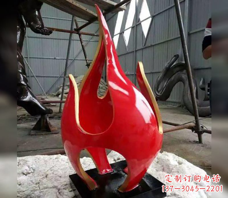 廊坊不锈钢火龙果雕塑传承传统文化的艺术品