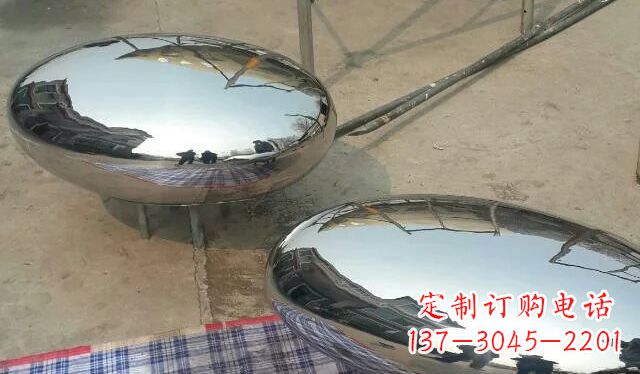廊坊不锈钢鸡蛋雕塑精美的艺术作品