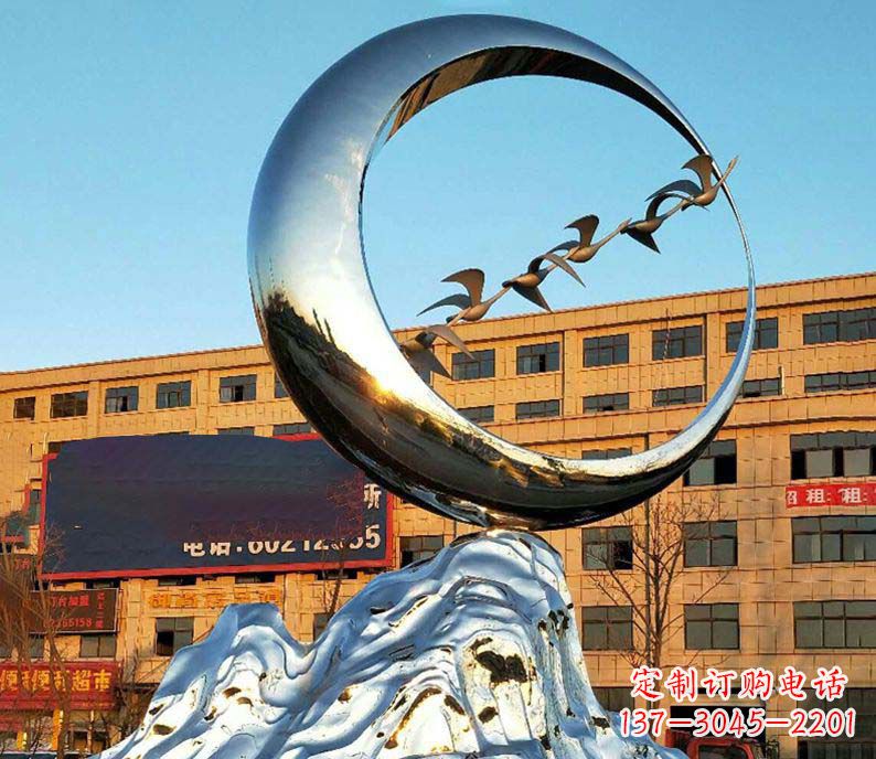 廊坊雁雕塑不锈钢的艺术精灵