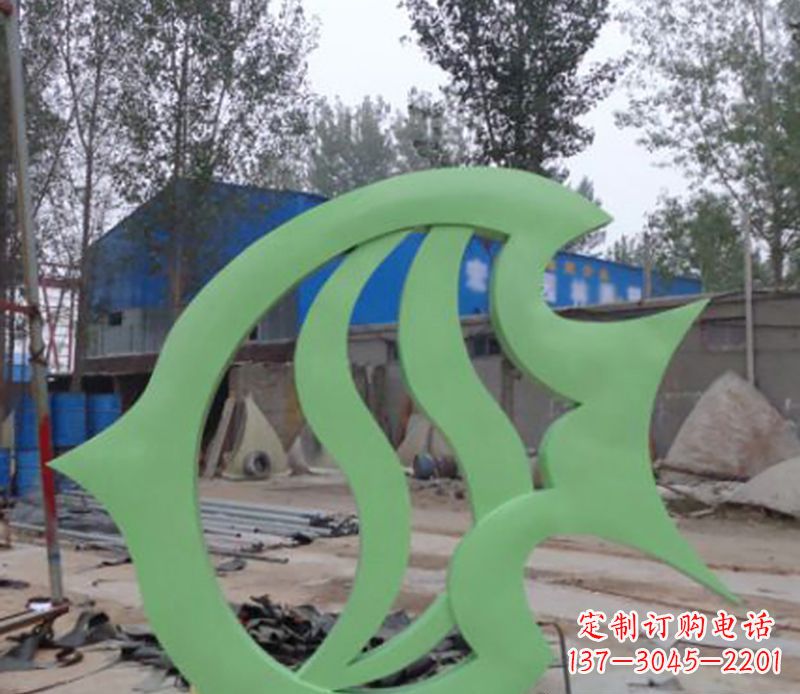 廊坊不锈钢剪纸鲤鱼雕塑——传承传统艺术
