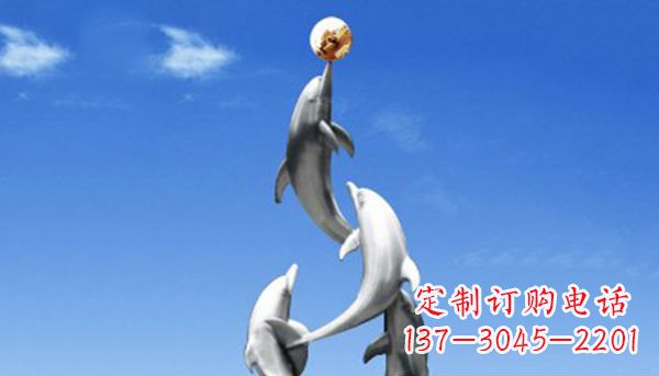廊坊不锈钢海豚雕塑——精美的海洋艺术