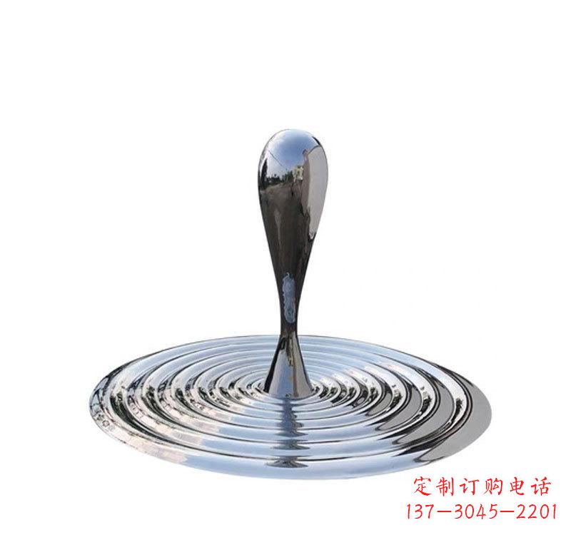 廊坊不锈钢景区水滴雕塑精美绝伦