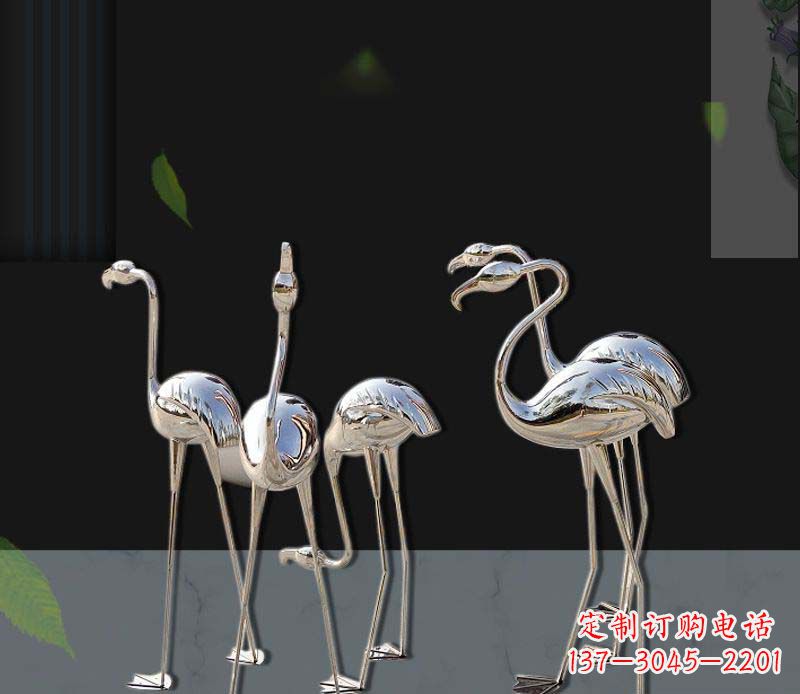 廊坊非凡之美不锈钢火烈鸟雕塑