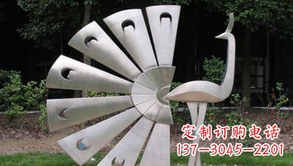 廊坊不锈钢孔雀雕塑—景观中的瑰宝