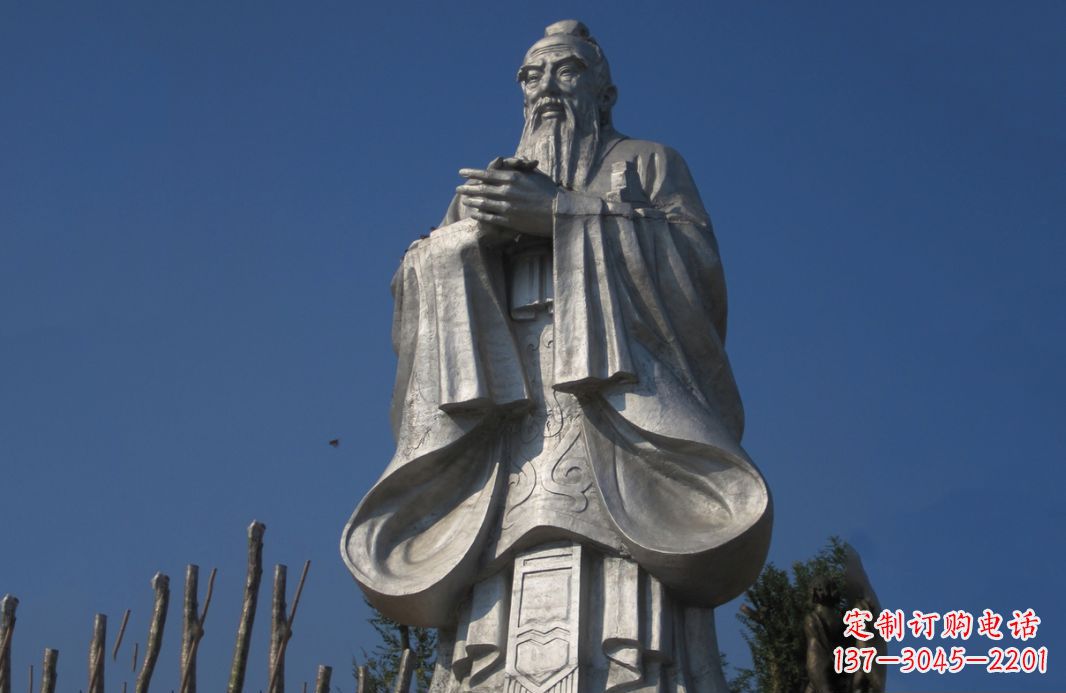 廊坊不锈钢孔子人物雕塑——传承中华文化的精神象征