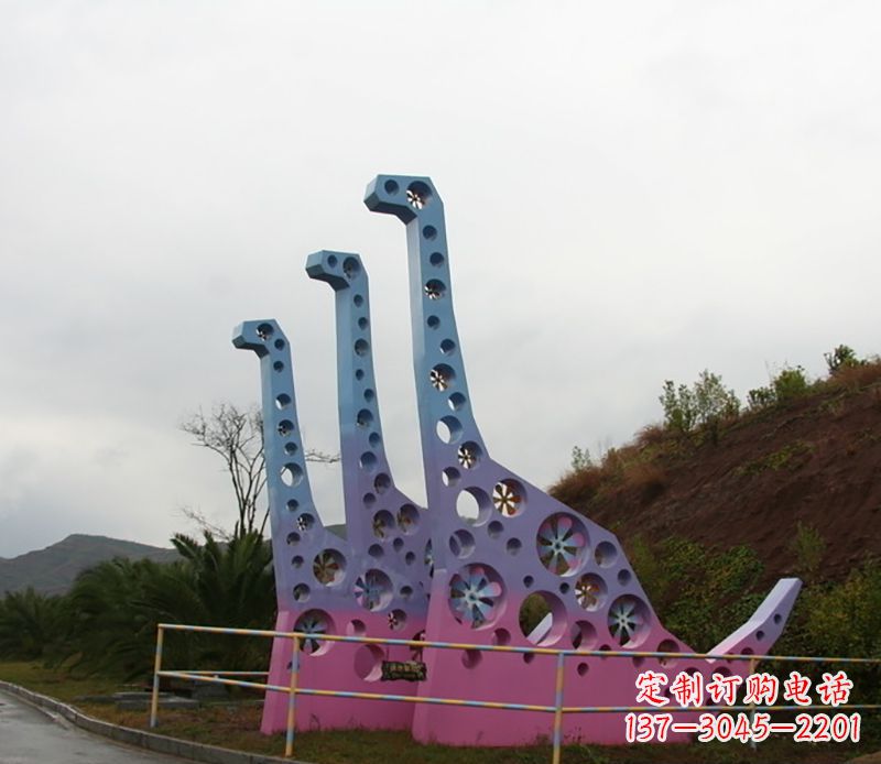 廊坊不锈钢恐龙雕塑精致的古代艺术