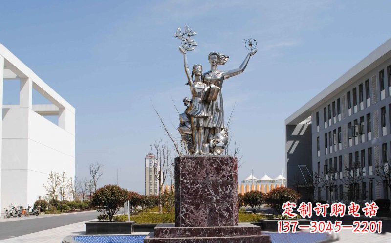 廊坊不锈钢学生雕塑——记录学生成长的精美艺术品