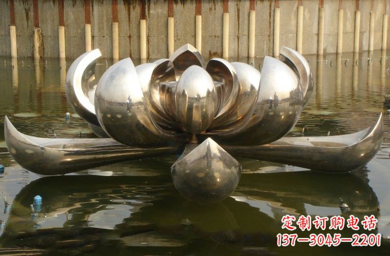 廊坊不锈钢莲花喷泉雕塑艺术精品的传承