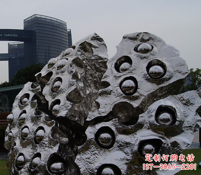 廊坊不锈钢莲蓬雕塑精美绝伦