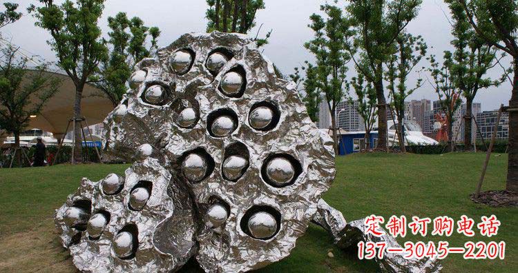 廊坊不锈钢莲蓬精美雕塑铸就华丽景观