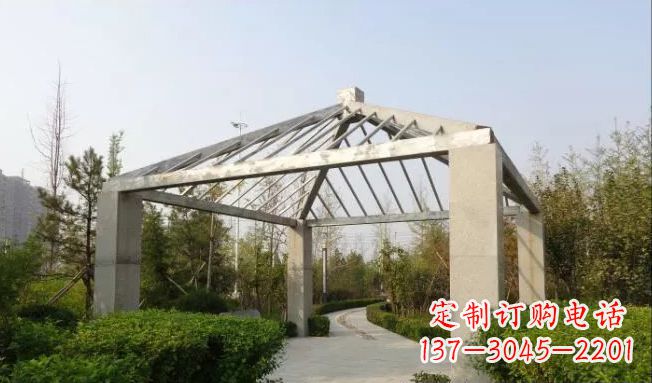 廊坊不锈钢凉亭雕塑点缀公园景观