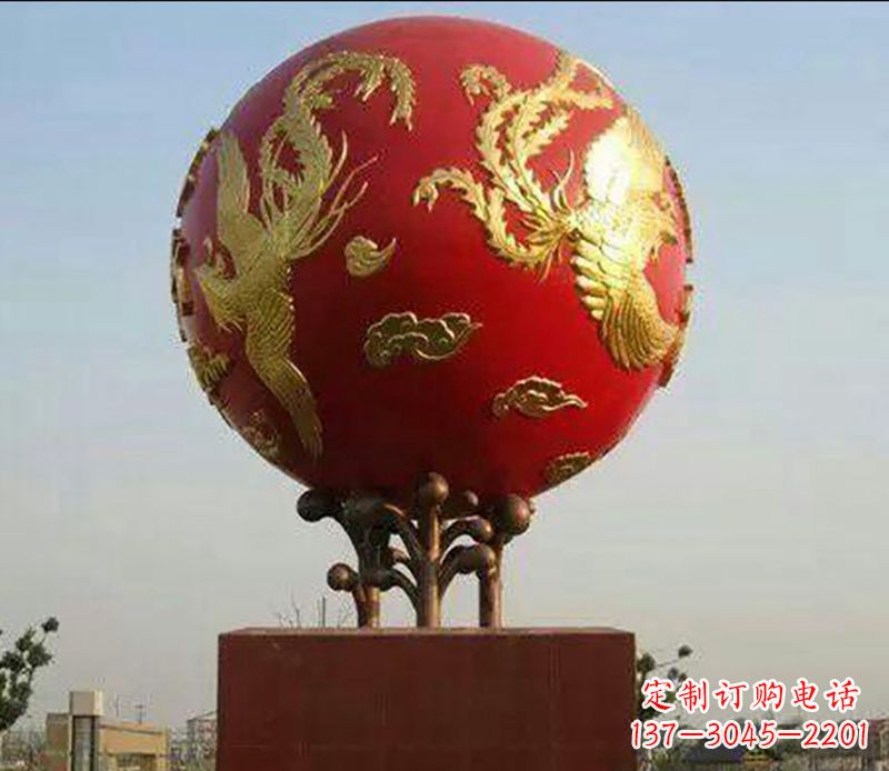 廊坊不锈钢龙凤呈祥雕塑传统艺术的精美体现