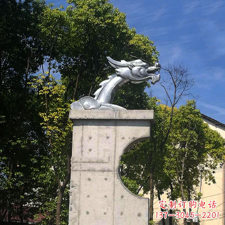 廊坊不锈钢龙雕塑——传承中华文化精髓