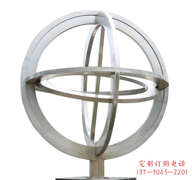 廊坊不锈钢镂空地球仪雕塑——展示地球的美丽与神奇