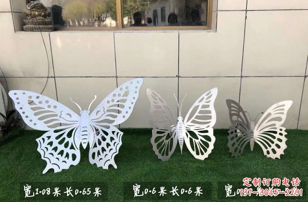 廊坊不锈钢镂空蝴蝶公园雕塑——精美绝伦