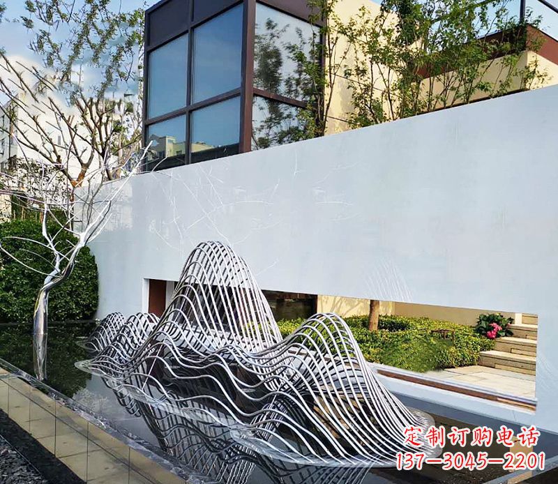 廊坊不锈钢镂空假山雕塑精美外形,细腻工艺
