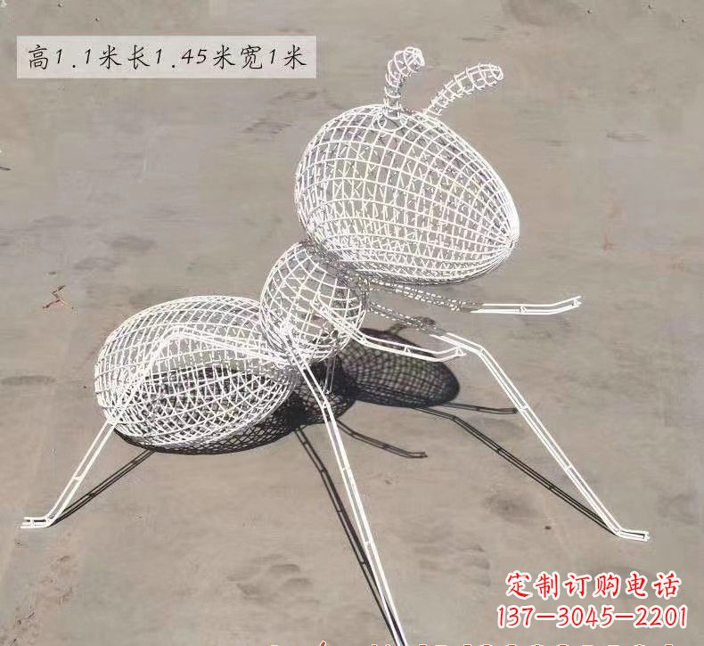 廊坊不锈钢镂空蚂蚁雕塑