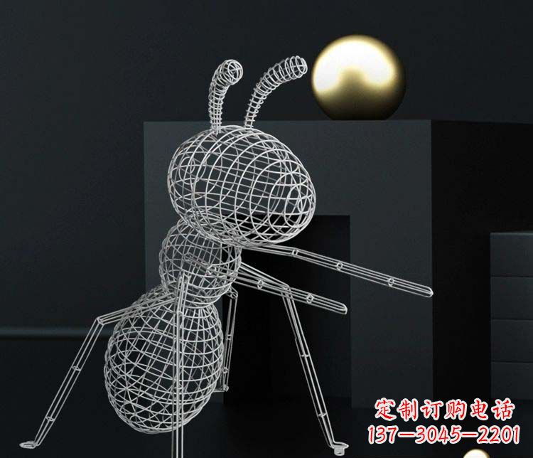 廊坊不锈钢镂空蚂蚁雕塑艺术与科技的结合