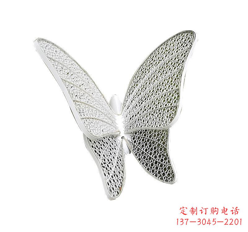 廊坊不锈钢绿地蝴蝶雕塑