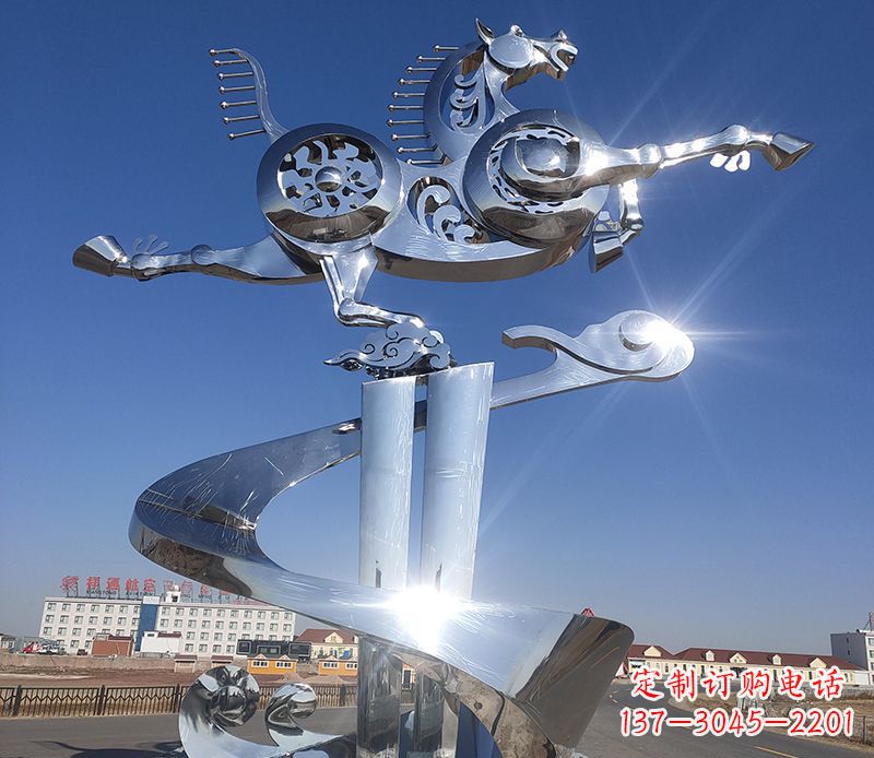 廊坊不锈钢马踏飞燕雕塑——精美的艺术品