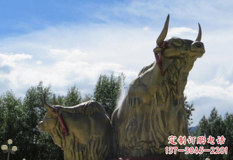 廊坊不锈钢牦牛雕塑一种传统文化的精美传承