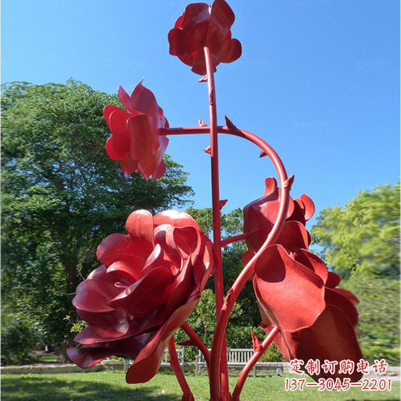 廊坊玫瑰雕塑艺术的精美表达