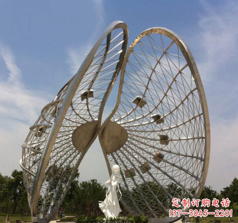 廊坊不锈钢美陈贝壳雕塑精美的艺术品
