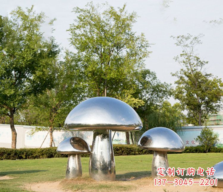 廊坊不锈钢蘑菇雕塑精致而美观