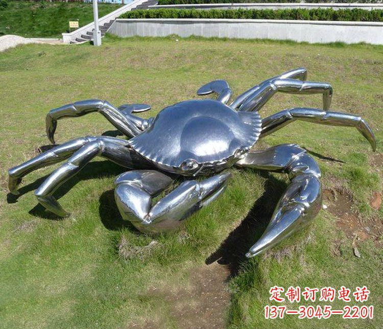 廊坊不锈钢螃蟹雕塑——给景观增添灵动之美