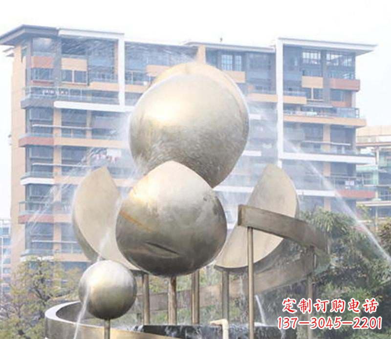 廊坊不锈钢喷泉雕塑美丽与自然的完美结合