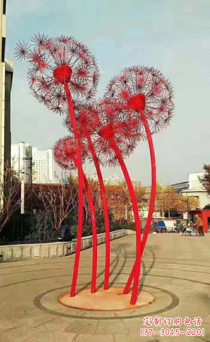 廊坊不锈钢蒲公英美丽的雕塑之作