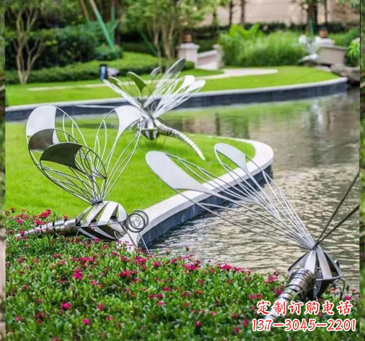廊坊不锈钢蜻蜓一件完美的动物雕塑