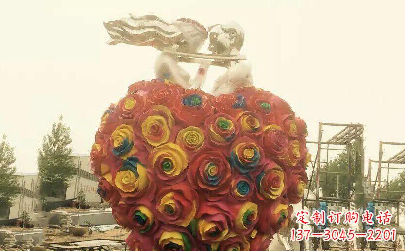 廊坊浪漫之美——不锈钢情侣结婚雕塑