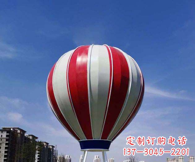 廊坊不锈钢热气球雕塑给景观增添精彩