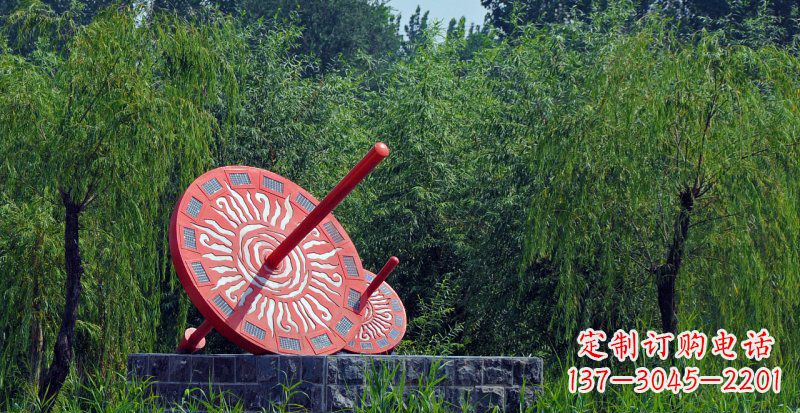 廊坊不锈钢日晷校园雕塑点亮校园时光