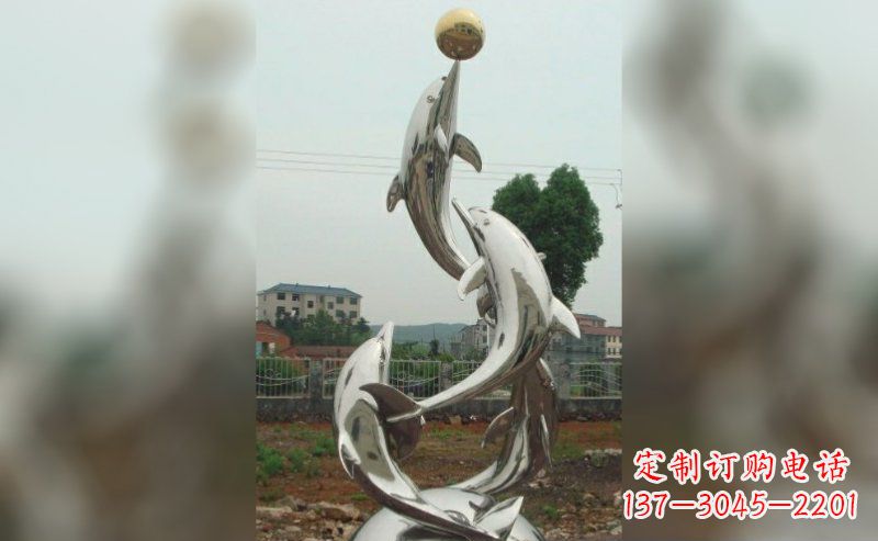 廊坊不锈钢海豚雕塑的美丽
