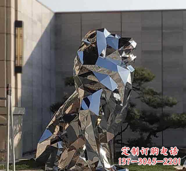 廊坊不锈钢狮子雕塑象征力量与美丽