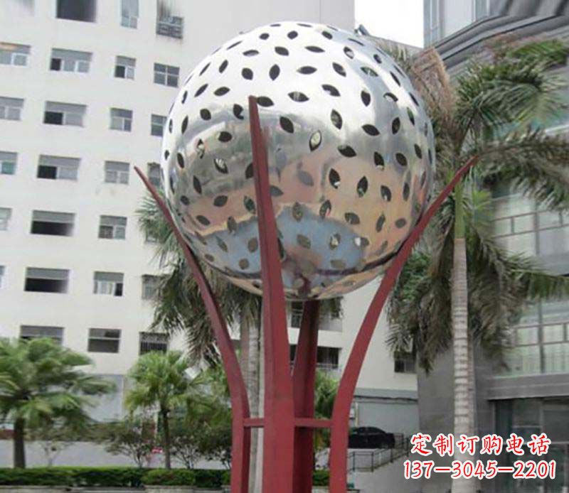 廊坊镂空树叶雕塑——给校园景观增添灵动之美