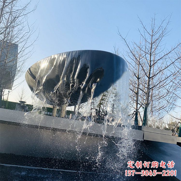 廊坊不锈钢水钵瀑布喷泉雕塑艺术与美感的完美结合